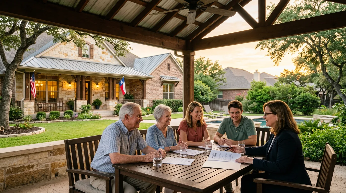 Texas family discussing estate planning to avoid probate