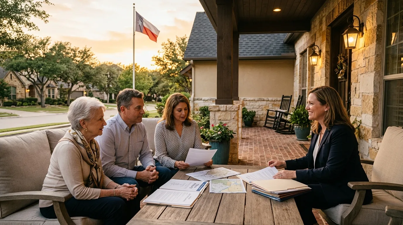 Texas home representing the choice between cash offer and MLS sale for inherited property