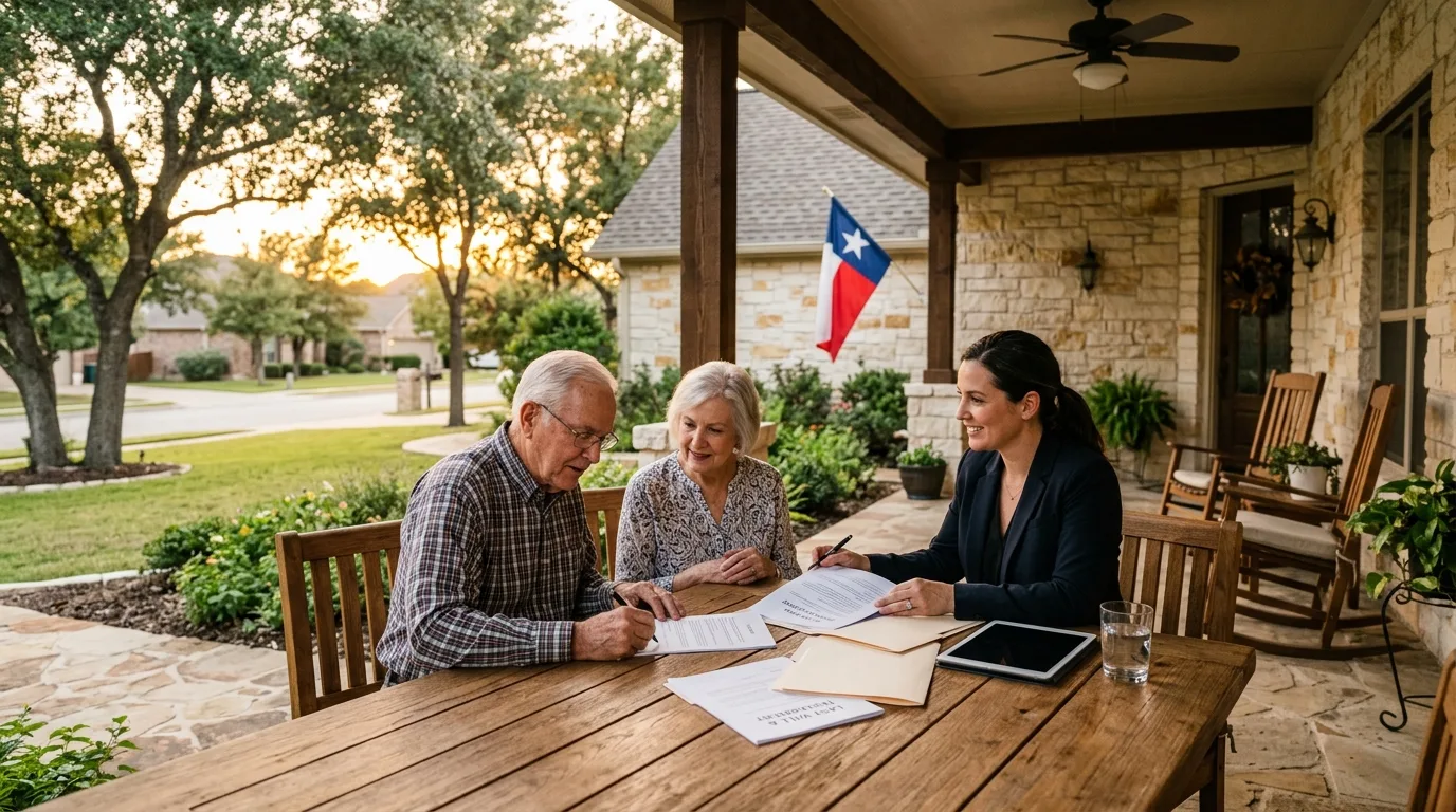 Texas probate paperwork representing the decision to hire a probate attorney