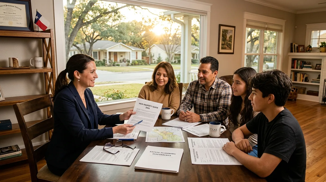 Texas family home representing the heir property homestead exemption for inherited property