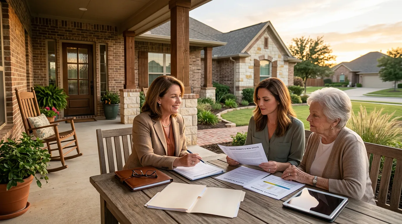 Family reviewing options for selling an inherited Texas property
